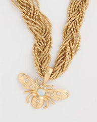 Beaded Bee Pendant Necklace Neutral - Chico's