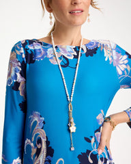 Medallion Pendant Pearl Necklace Orchid - Chico's