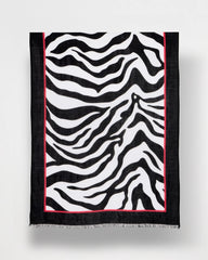 Animal Print Oblong Scarf Black - Chico's