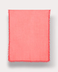Pom Pom Oblong Scarf Calypso Coral - Chico's