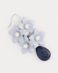Lapis Lazuli Stone Flower Earrings Blue - Chico's