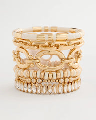 White Enamel Hinge Bangle White - Chico's