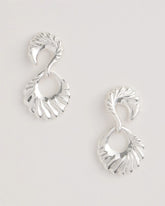 Silvertone Doorknocker Earrings Silver - Chico's
