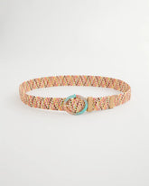Raffia Wrapped Multi-Color Stretch Belt Multi - Chico's