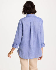 No Iron™ Linen Tunic Indigo - Chico's
