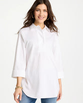 No Iron™ Stretch Popover Tunic Optic White - Chico's