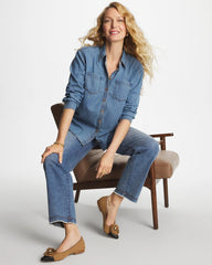Classic Collared Tencel Shirt Allegro Indigo - Chico's