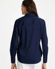 No Iron™ Stretch Shirt Classic Navy - Chico's