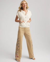 Button-Up Sweater Vest Gold - Chico's