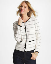 Contrast Tipped Sweater Blazer Ecru - Chico's