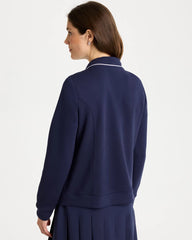 Zenergy® Soft Pique Button-Down Cardigan Passport Blue - Chico's