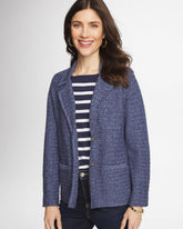 Denim Inspired Textured Cardigan Medium Denim - Chico's