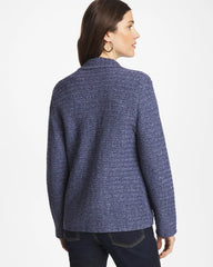 Denim Inspired Textured Cardigan Medium Denim - Chico's