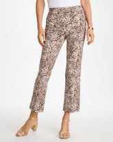 Brigitte™ Animal Print Crop Flare Pants Pale Sand - Chico's