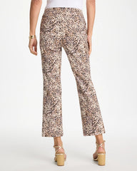 Brigitte™ Animal Print Crop Flare Pants Pale Sand - Chico's