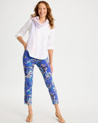 Brigitte™ Slim Mae Paisley Crop Pant Amparo Blue - Chico's