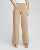 Brigitte™ Slim Wide-Leg Pants Cattail Brown - Chico's