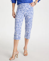 Brigitte™ Slim Infinite Lines Capri Pants Amparo Blue - Chico's