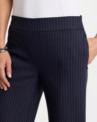 Brigitte™ Straight Pinstripe Cropped Pants Navy - Chico's