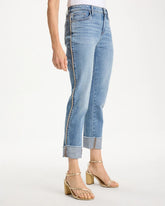 Girlfriend Roll Cuff Crop Jeans Allegro Indigo - Chico's