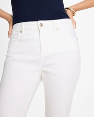 No-Stain Girlfriend Frayed Ankle Jeans Alabaster - Chico's