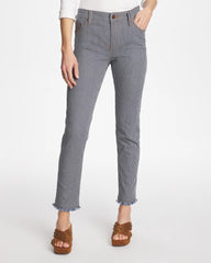Pinnacle Stripe Girlfriend Ankle Jeans Denim - Chico's