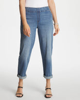 Pull-On Boyfriend Cropped Jeans Bailey Indigo - Chico's