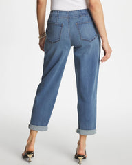 Pull-On Boyfriend Cropped Jeans Bailey Indigo - Chico's