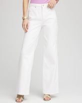 So Slimming® High-Rise Wide-Leg Jeans Alabaster - Chico's