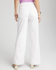 So Slimming® High-Rise Wide-Leg Jeans Alabaster - Chico's