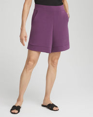 Zenergy® Pull-On Shorts Washed Grape - Chico's