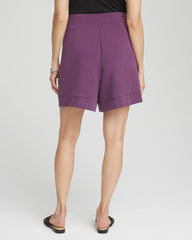 Zenergy® Pull-On Shorts Washed Grape - Chico's