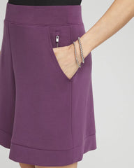 Zenergy® Pull-On Shorts Washed Grape - Chico's