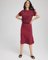 Zenergy® UPF Bungee-Hem Pull-On Skirt Russet Red - Chico's