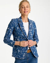 Jacquard Denim Blazer Indigo - Chico's
