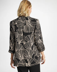 Ginkgo Crepe Blazer Black - Chico's
