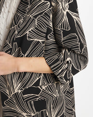 Ginkgo Crepe Blazer Black - Chico's