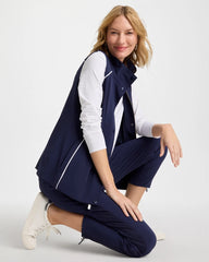 Zenergy® UPF Full Snap Vest Passport Blue - Chico's