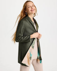 Travelers™ Soft Bloom Reversible Crushed Jacket Kelp Forest - Chico's