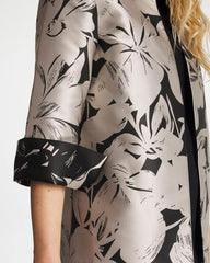 Travelers™ Collection Floral Jacquard Jacket Smokey Taupe - Chico's