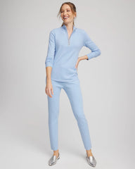 Zenergy® Luxe Half-Zip Pullover Top Crystal Topaz - Chico's