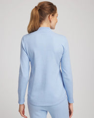 Zenergy® Luxe Half-Zip Pullover Top Crystal Topaz - Chico's