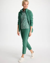 Zenergy® UPF Paint Snap Mockneck Water Lily Green - Chico's
