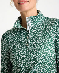Zenergy® UPF Paint Snap Mockneck Water Lily Green - Chico's