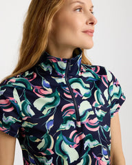 Zenergy® UPF Blooms Half Zip Polo Blossom - Chico's