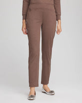 Zenergy® Cloud Satin Trim Pants Walnut - Chico's