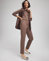 Zenergy® Cloud Satin Trim Pants Walnut - Chico's