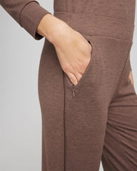 Zenergy® Cloud Satin Trim Pants Walnut - Chico's