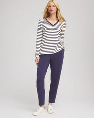 Zenergy® Soft Striped Top Passport Blue - Chico's