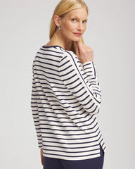 Zenergy® Soft Striped Top Passport Blue - Chico's